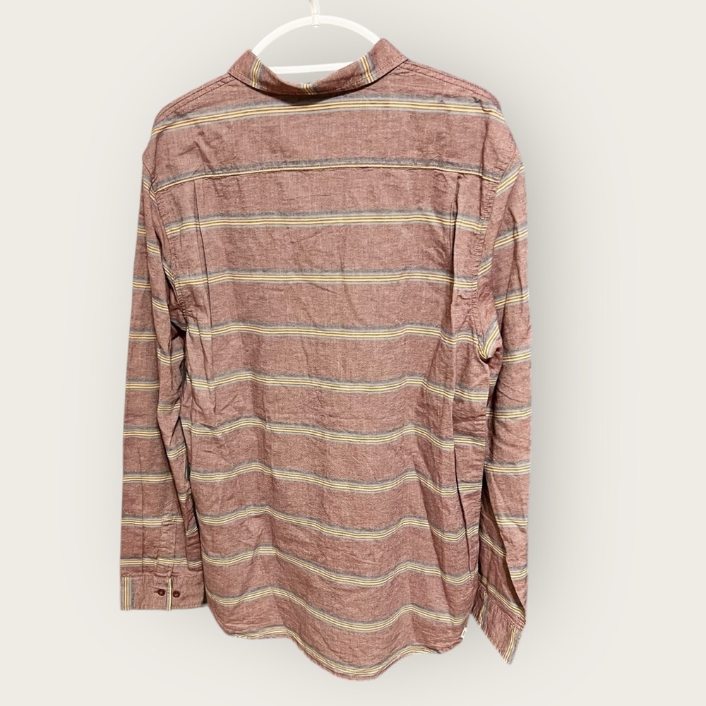 Vans Men's Red Striped Casual Shirt - Picture 2 of 3